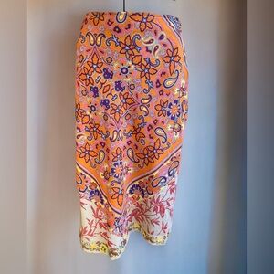 NWOT - Free People Paisley and Floral Print Skirt